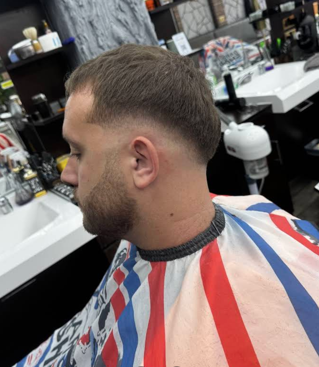 Skin fade haircut