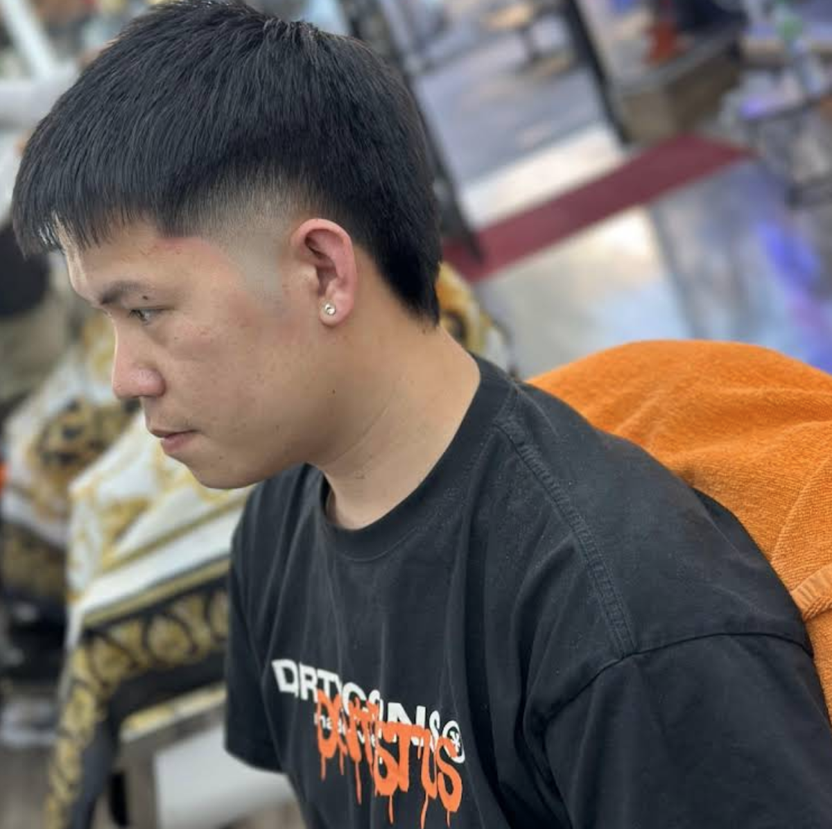 Modern textured haircut